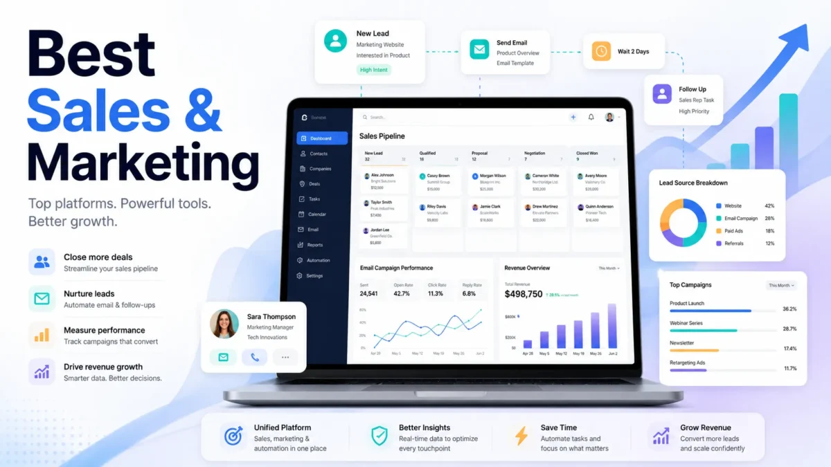 10 Best Sales and Marketing Software in 2026 (Ranked)