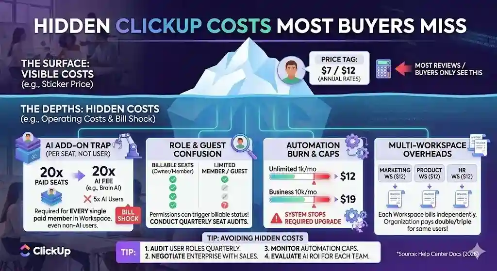 Hidden ClickUp Costs Most Buyers Miss