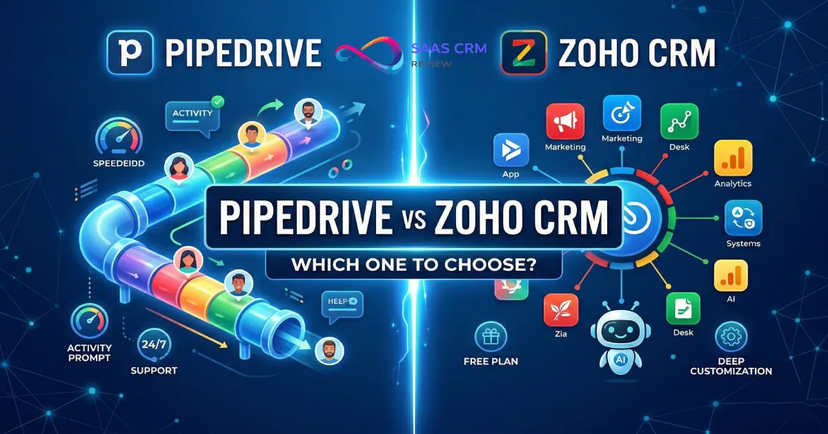 Pipedrive vs Zoho CRM: Which One Should You Choose in 2026?