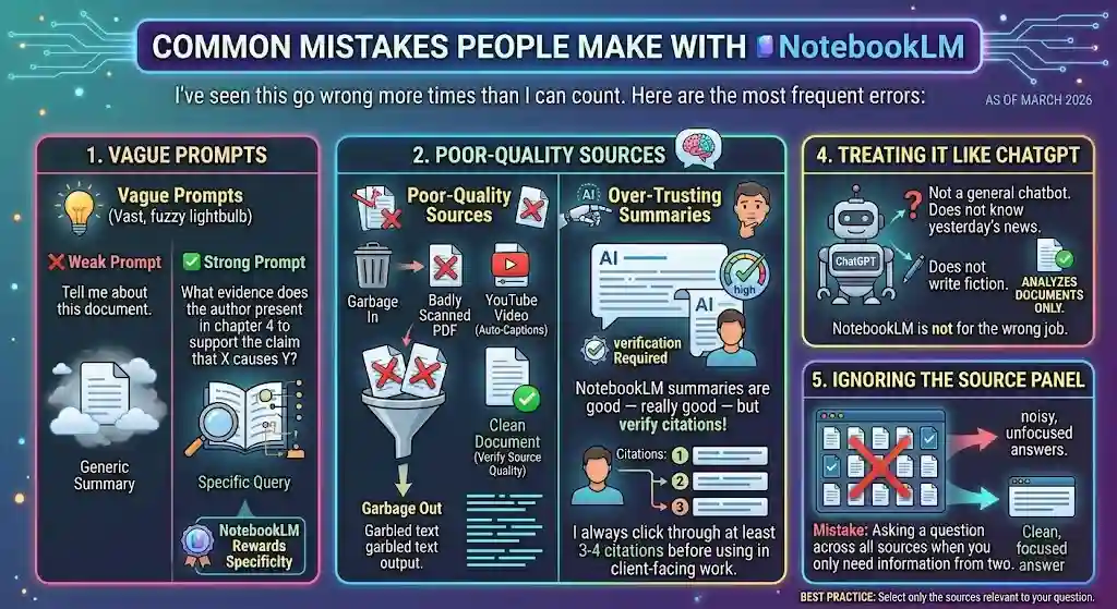 Common Mistakes People Make with NotebookLM