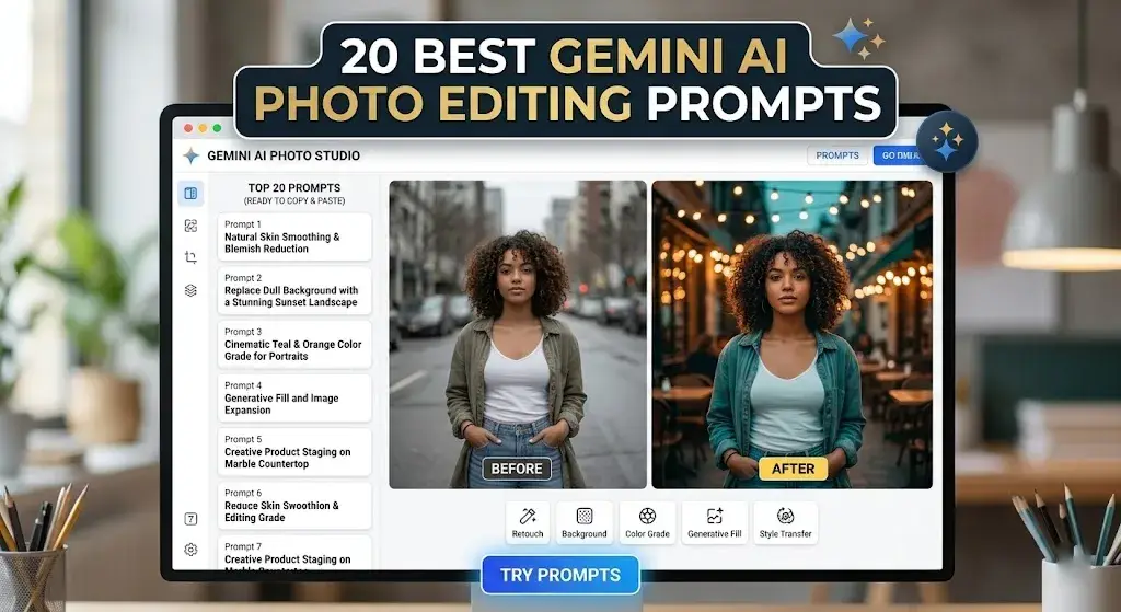 20 Best Gemini AI Photo Editing Prompts