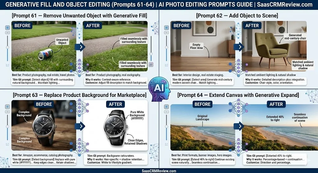 prompt Generative Fill and Object Editing