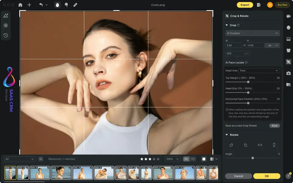  Evoto AI — Best for Portrait Retouching