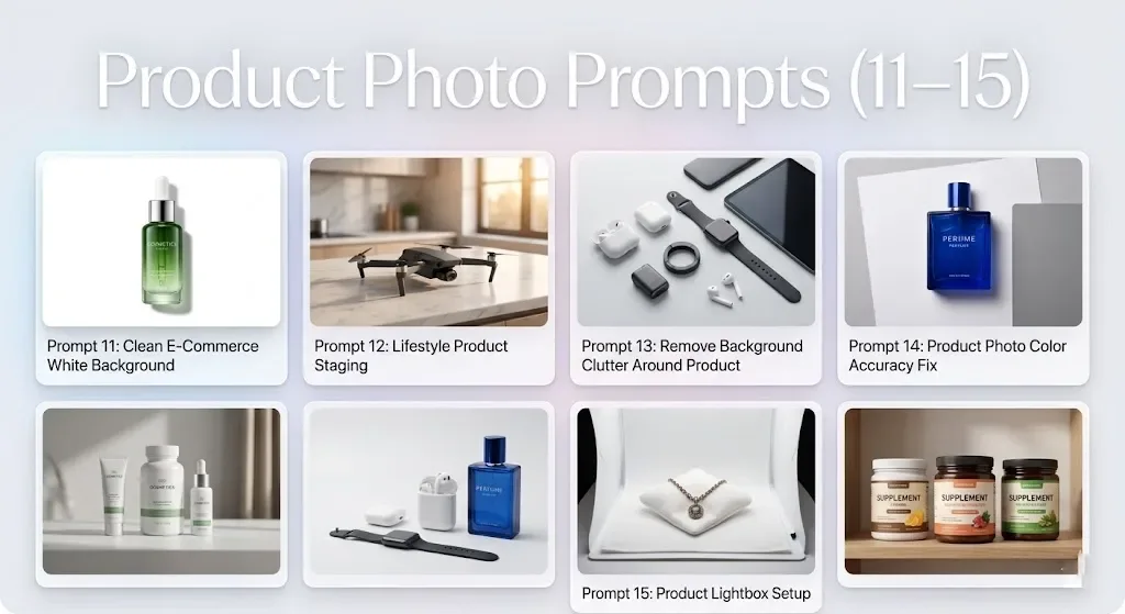 Product Photo Prompts (11–15)