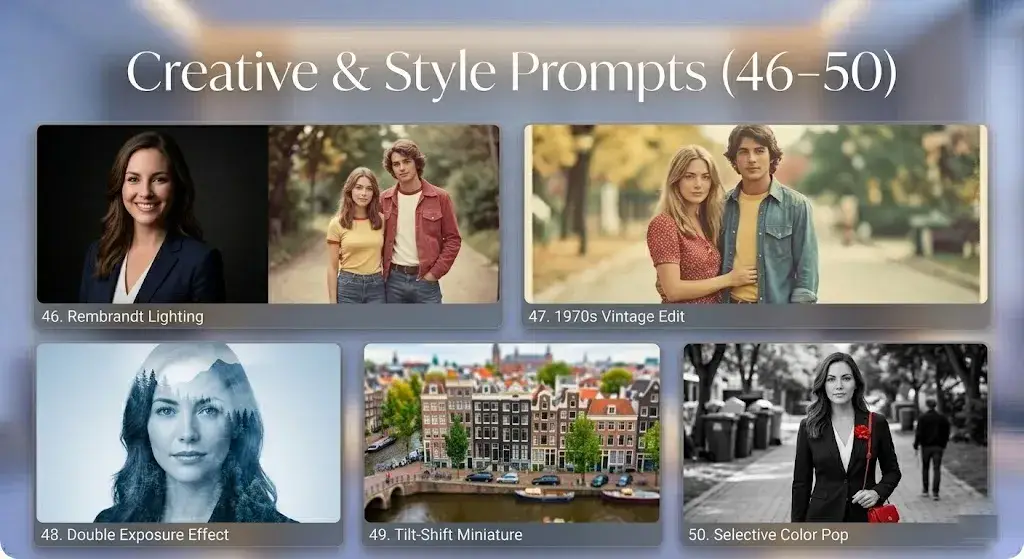 Creative & Style Prompts (46–50)
