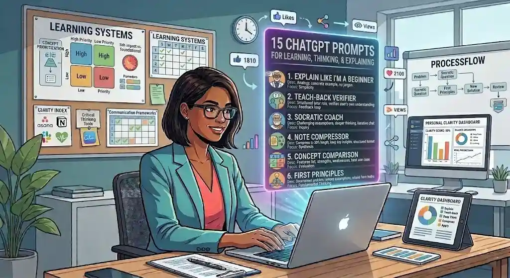 15 ChatGPT Prompts for Learning, Thinking, and Explaining