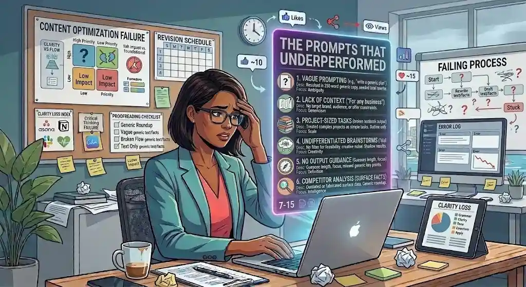 The Prompts That Underperformed