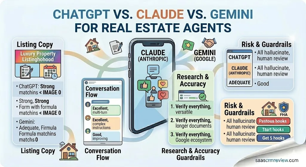 ChatGPT vs. Claude vs. Gemini for Real Estate Agents