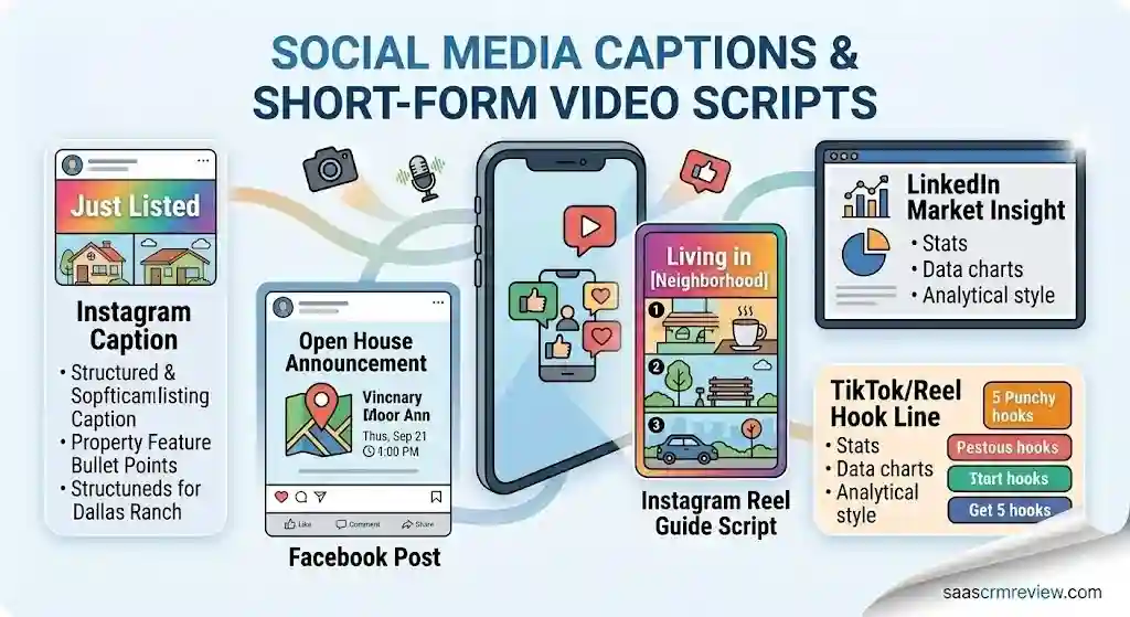 Social Media Captions and Short-Form Video Scripts