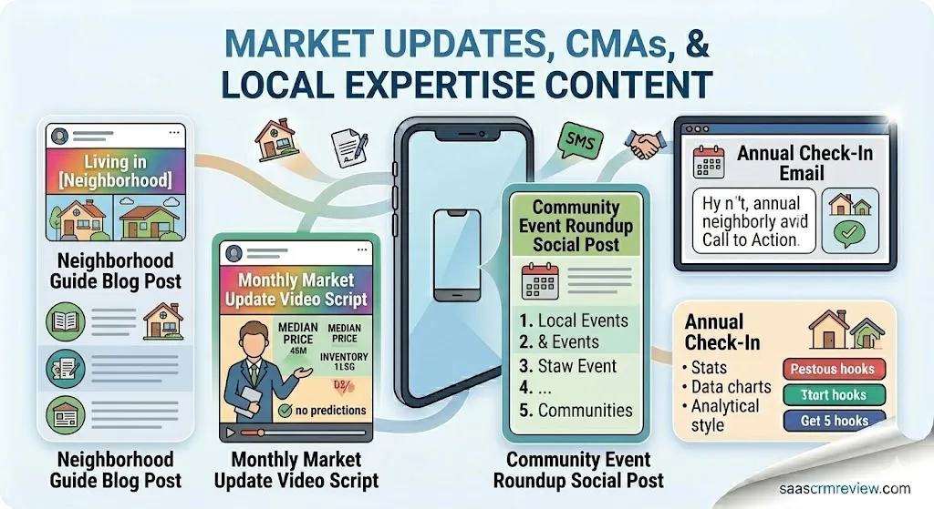 Market Updates, CMAs, and Local Expertise Content