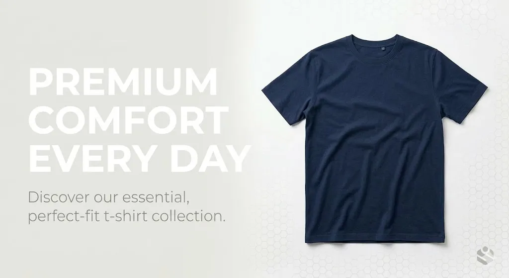 Prompt 30: Product Photo with Text Overlay (Ad-Ready)