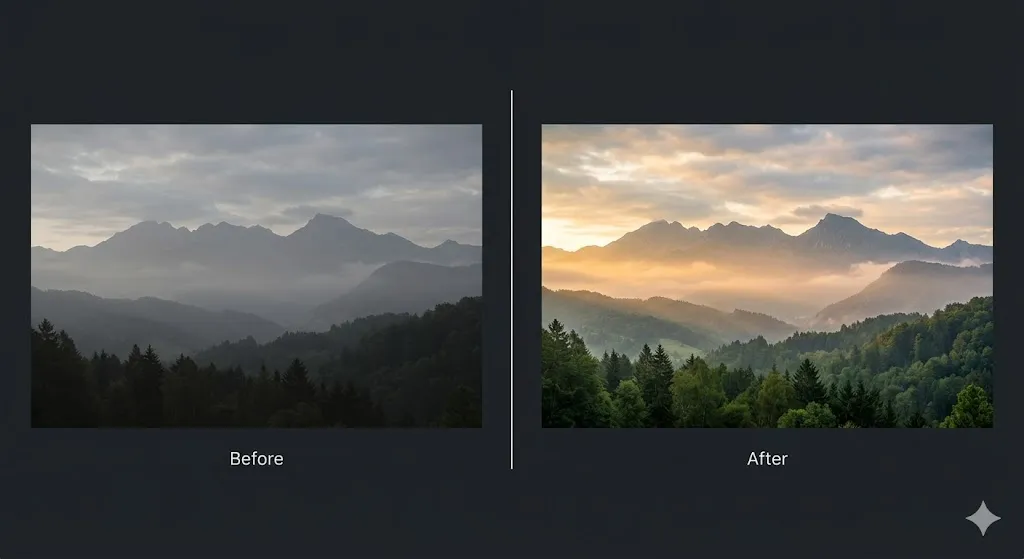 Prompt 40: Before-and-After Comparison Layout