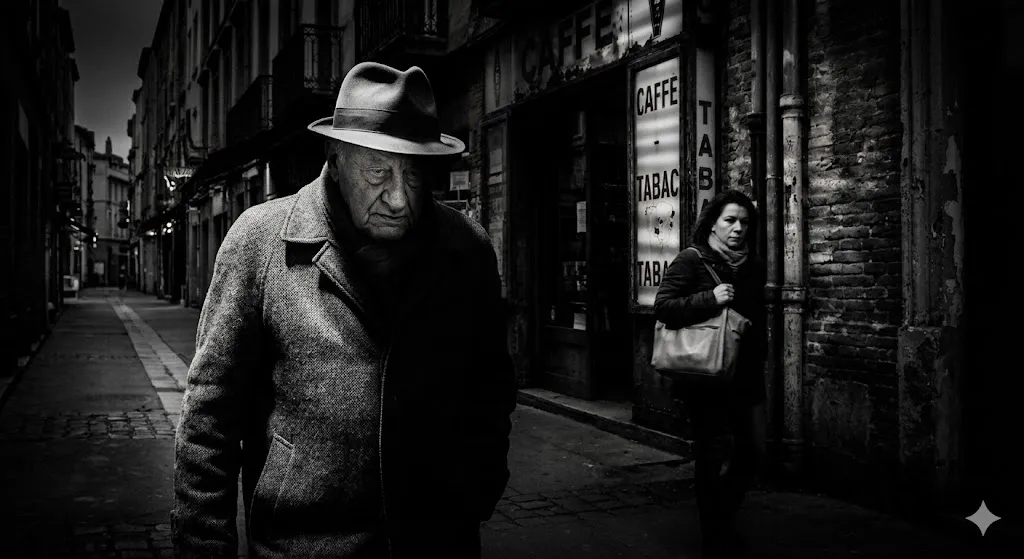 Prompt 49: Film Noir / Dramatic Low-Key Portrait