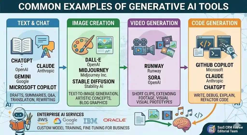 Common Examples of Generative AI Tools