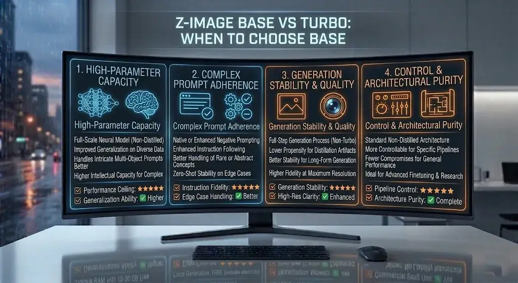 When to Choose Z-Image Base Instead of Turbo
