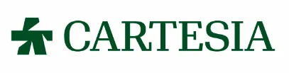 Cartesia logo with a green geometric symbol and uppercase wordmark