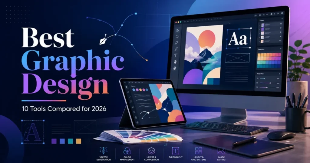 Best graphic design software for 2026 with desktop and tablet design tools