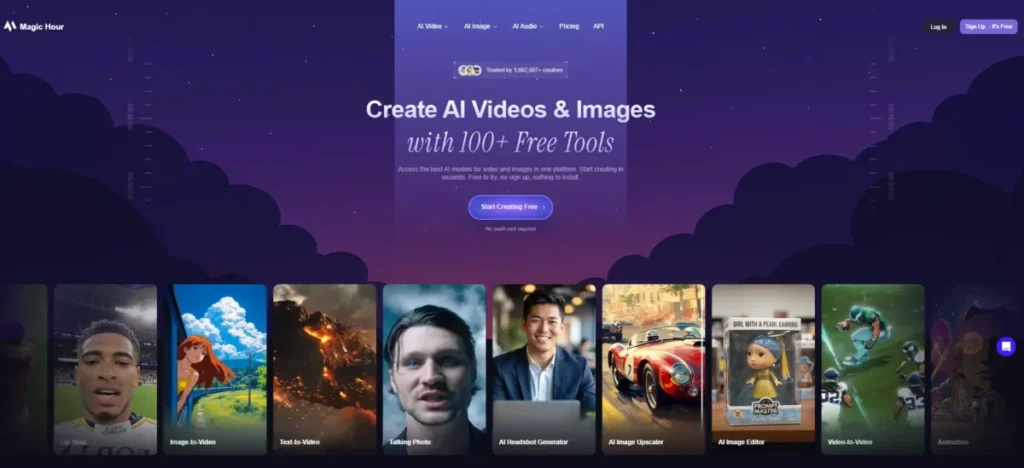 Magic Hour featured in the best free AI photo editor comparison