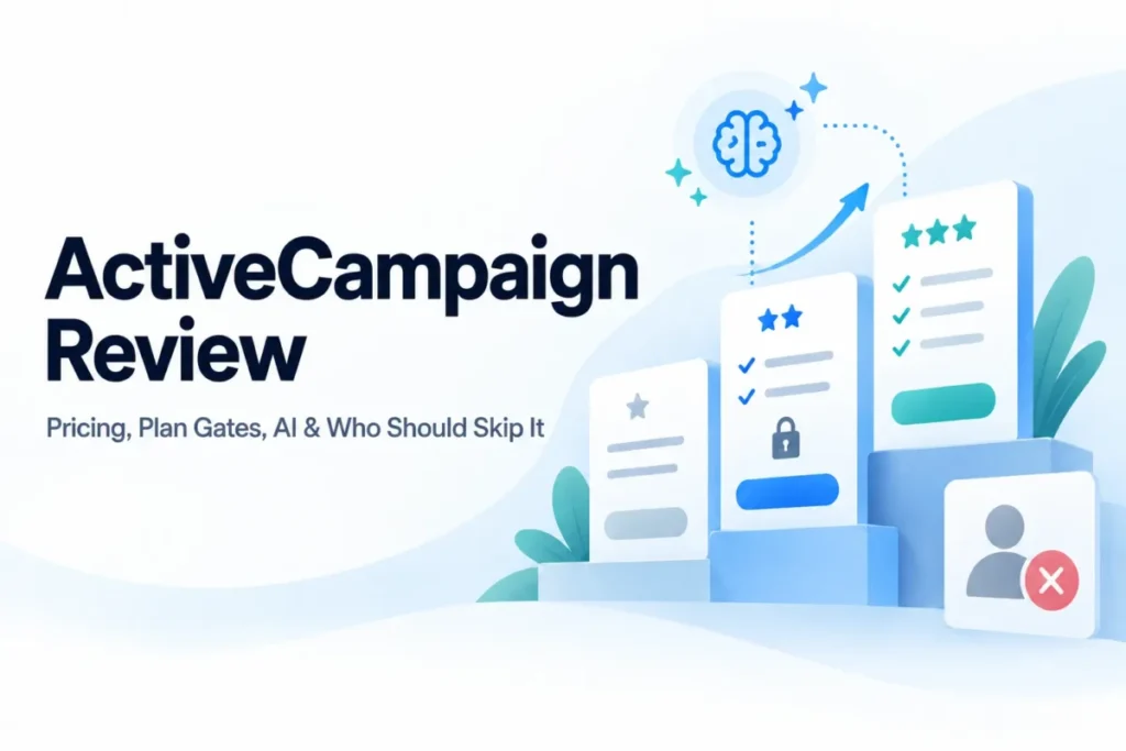 ActiveCampaign Review: Pricing, Plan Gates, AI & Who Should Skip It