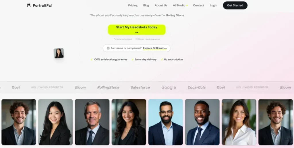 PortraitPal headshot examples in our best AI headshot generator comparison for LinkedIn, resumes, and professional profiles