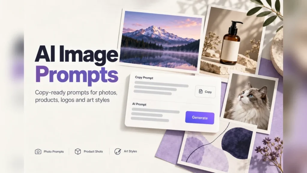 AI Image Prompts: 42 Copy-Paste Prompts by Job, With a Fill-In Template