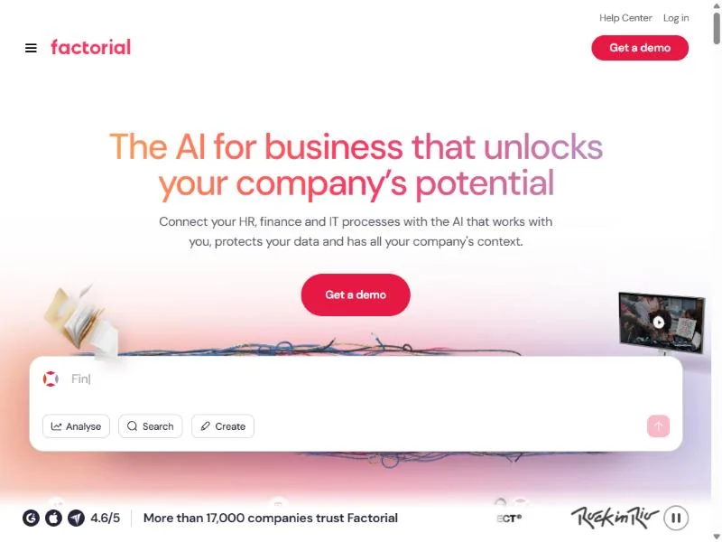 Factorial homepage