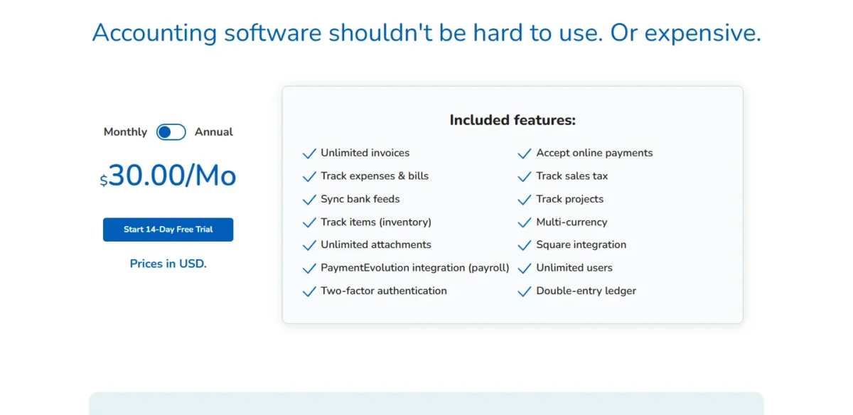 Kashoo pricing page