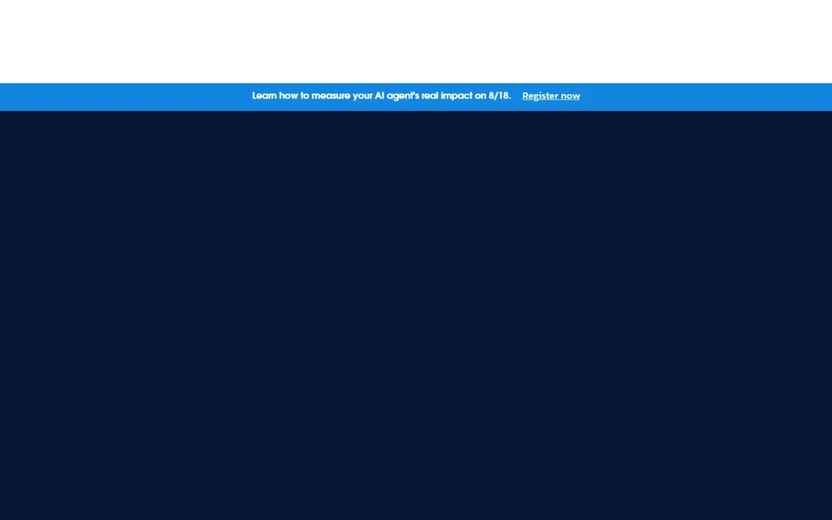 Salesforce Agentforce homepage, first screen