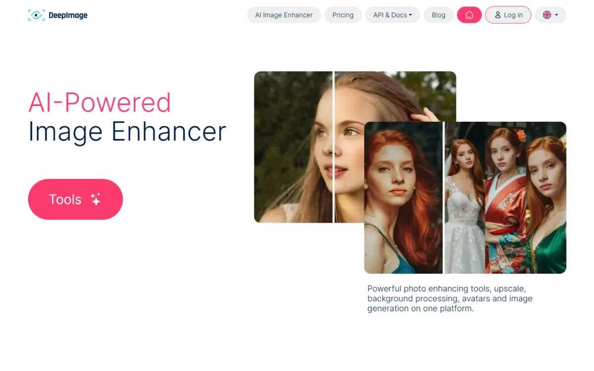 Deep-Image.ai homepage