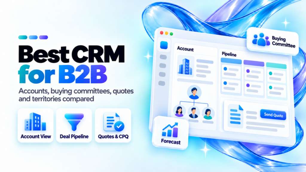 Best CRM for B2B: 10 Picks for Accounts, Quotes and Territories