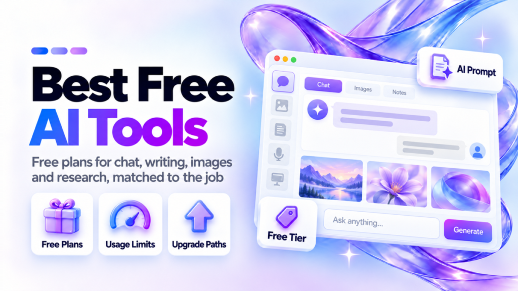 11 Best Free AI Tools in 2026, Matched to the Job and the Free Cap